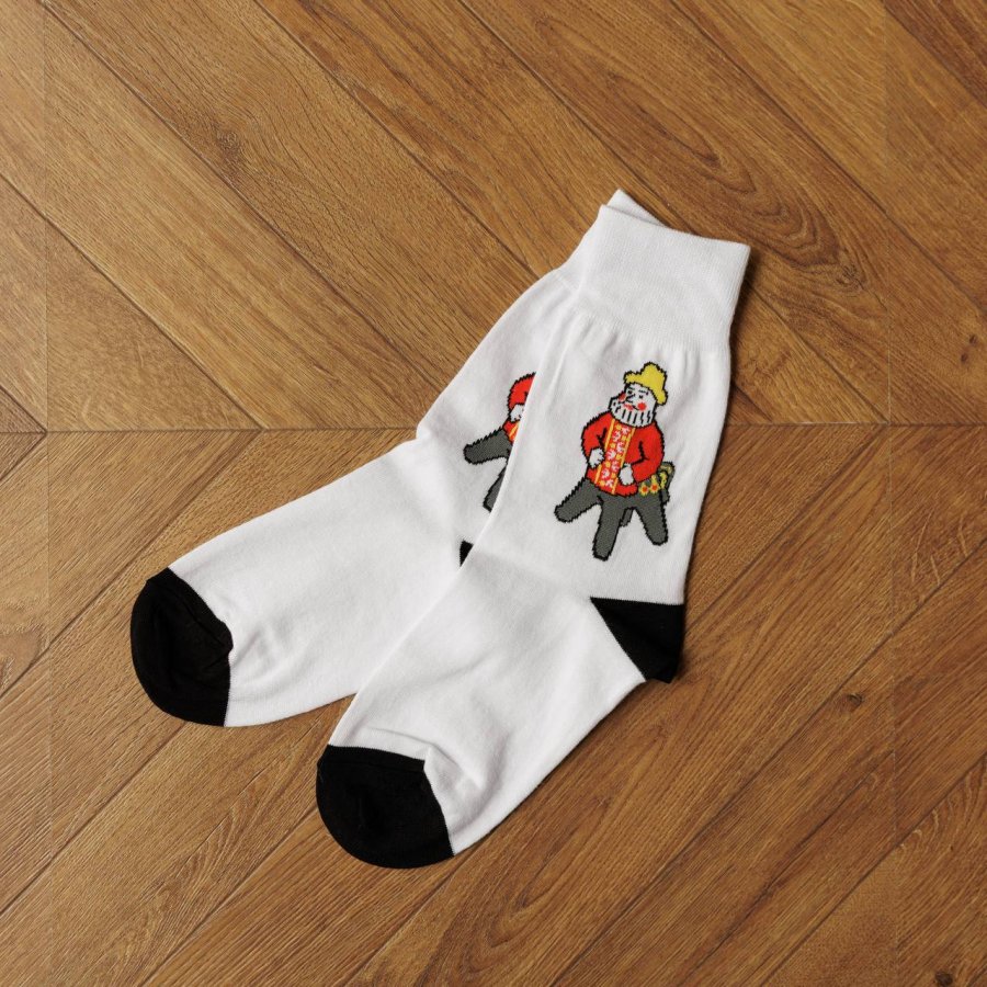 Носки «Недовольный Полкан» Носочки с известной карголоьской игрушкой.